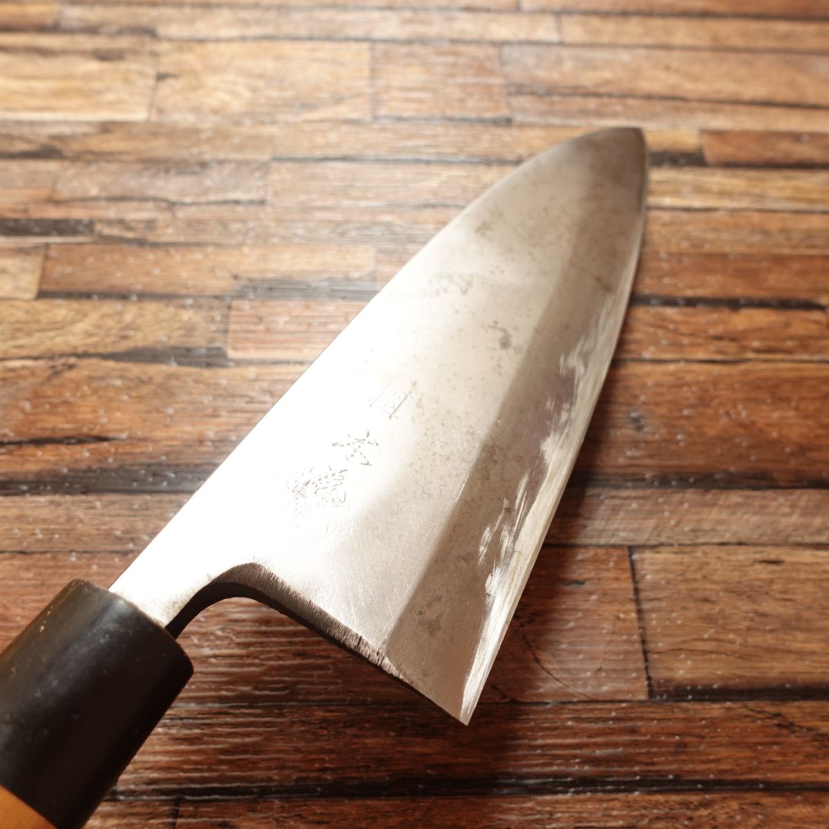 Couteau Kiya Deba, aiguisé, Izutsuki, manche en corne de buffle d'eau, grand couteau Deba