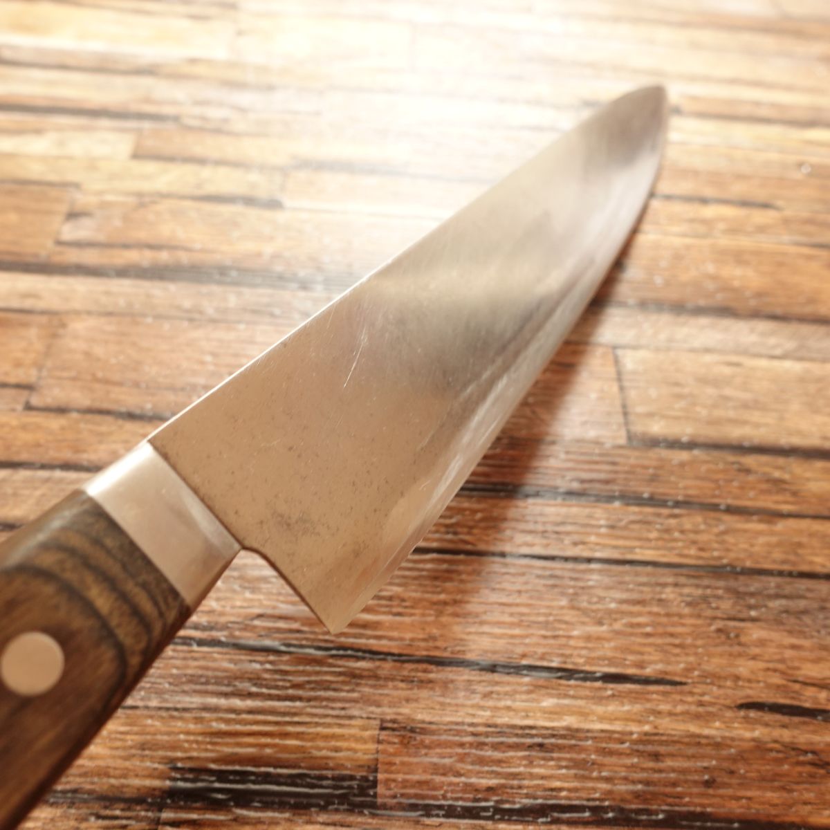 Minamoto Masayoshi Gyuto, aiguisé, un seul tranchant 10:0, couteau universel, acier inoxydable