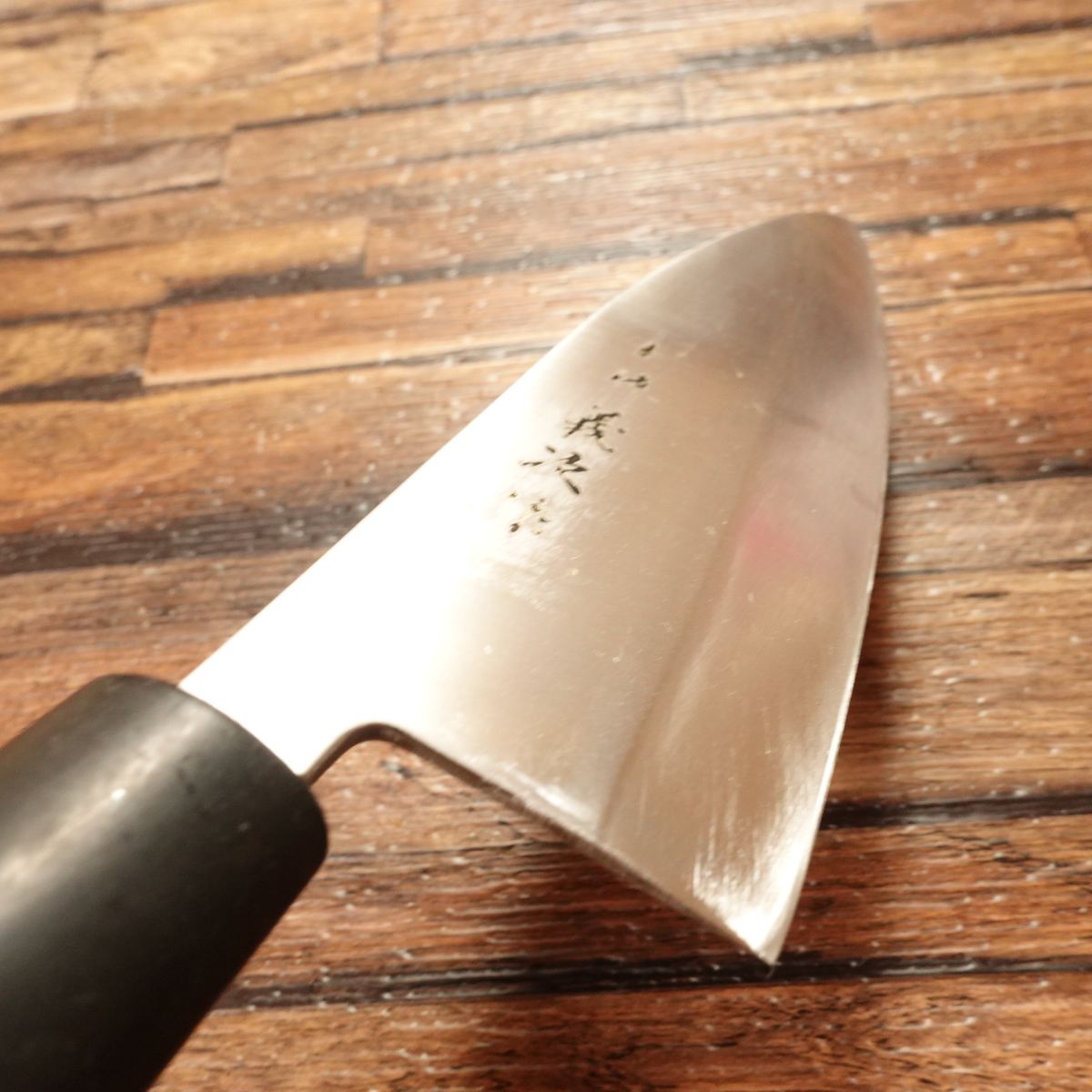 Yoshitsugu Ai-Deba Knife, Sharpened, Stainless Steel, Slim Deba Knife, Echigo Region, Crafted by Yoshitsugu, 155mm