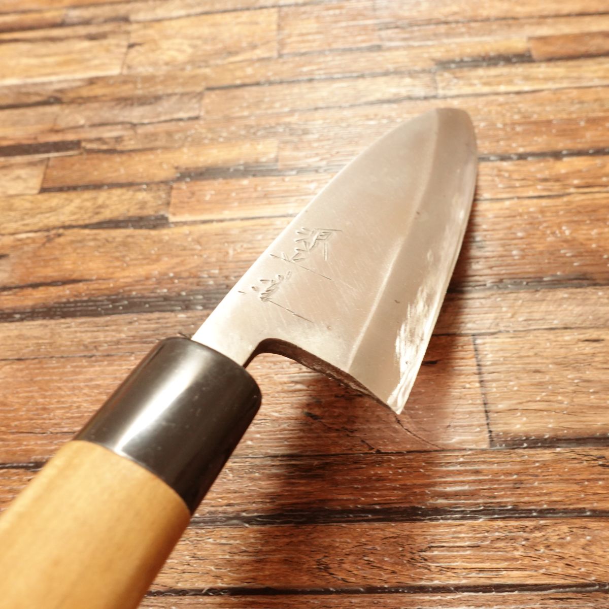 Minamoto Masamichi Deba Knife, Sharpened, Hagane Steel, Minimal Signs of Use