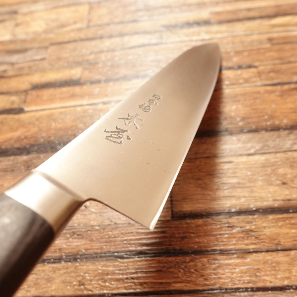 Nihonbashi Kiya(日本橋木屋) Santoku Knife, Sharpened, All-Purpose Knife, EU Steel #6, Carbon Steel, Nearly Unused