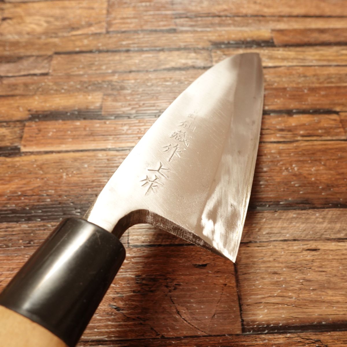 Senzou Deba Knife, Sharpened, Made by Senzou, Premium Grade, Hagane Steel, Lightly Used