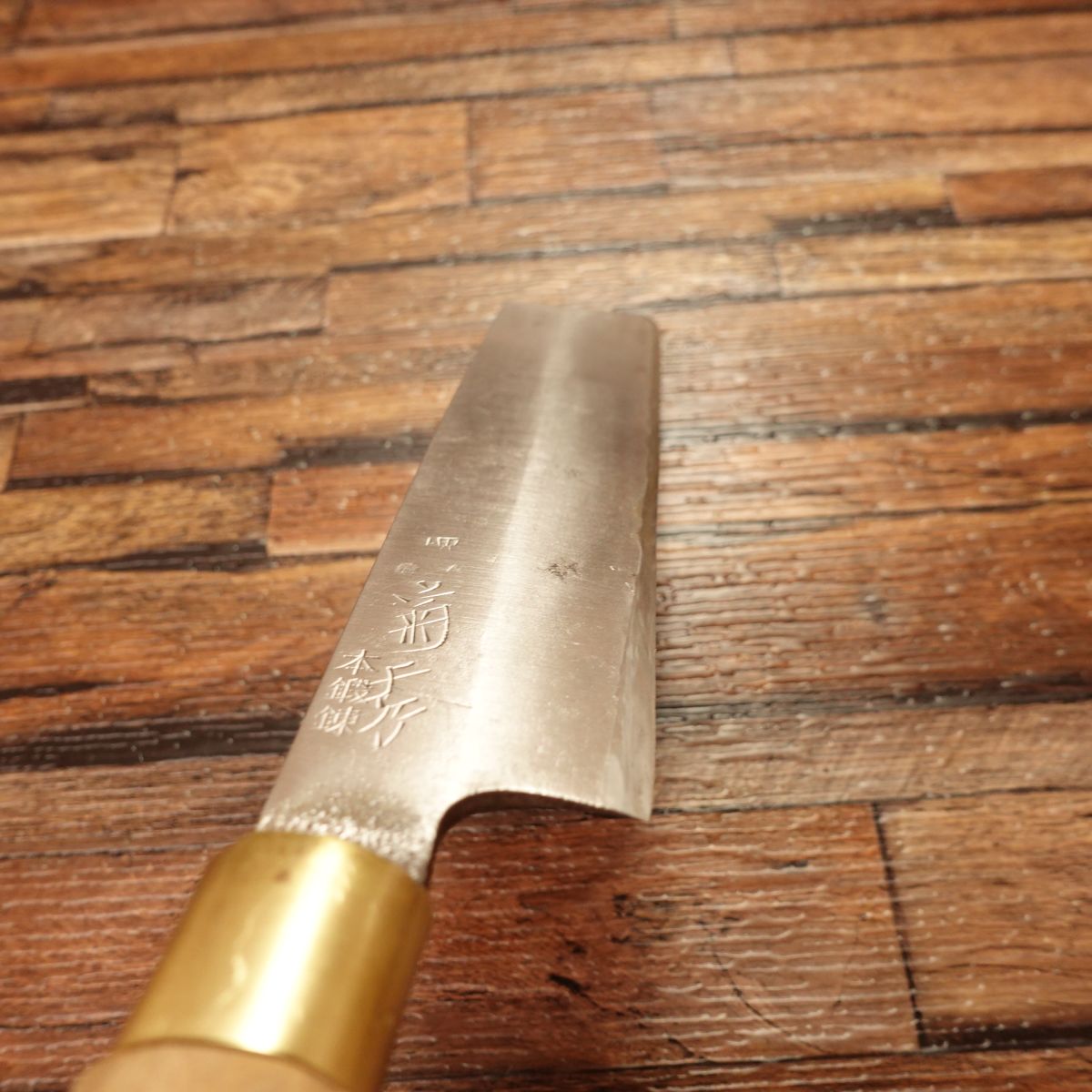 Kikuhide Usuba Knife, Sharpened, Sakai Kikusue, Forged, Single-Bevel, Nakiri, 165mm