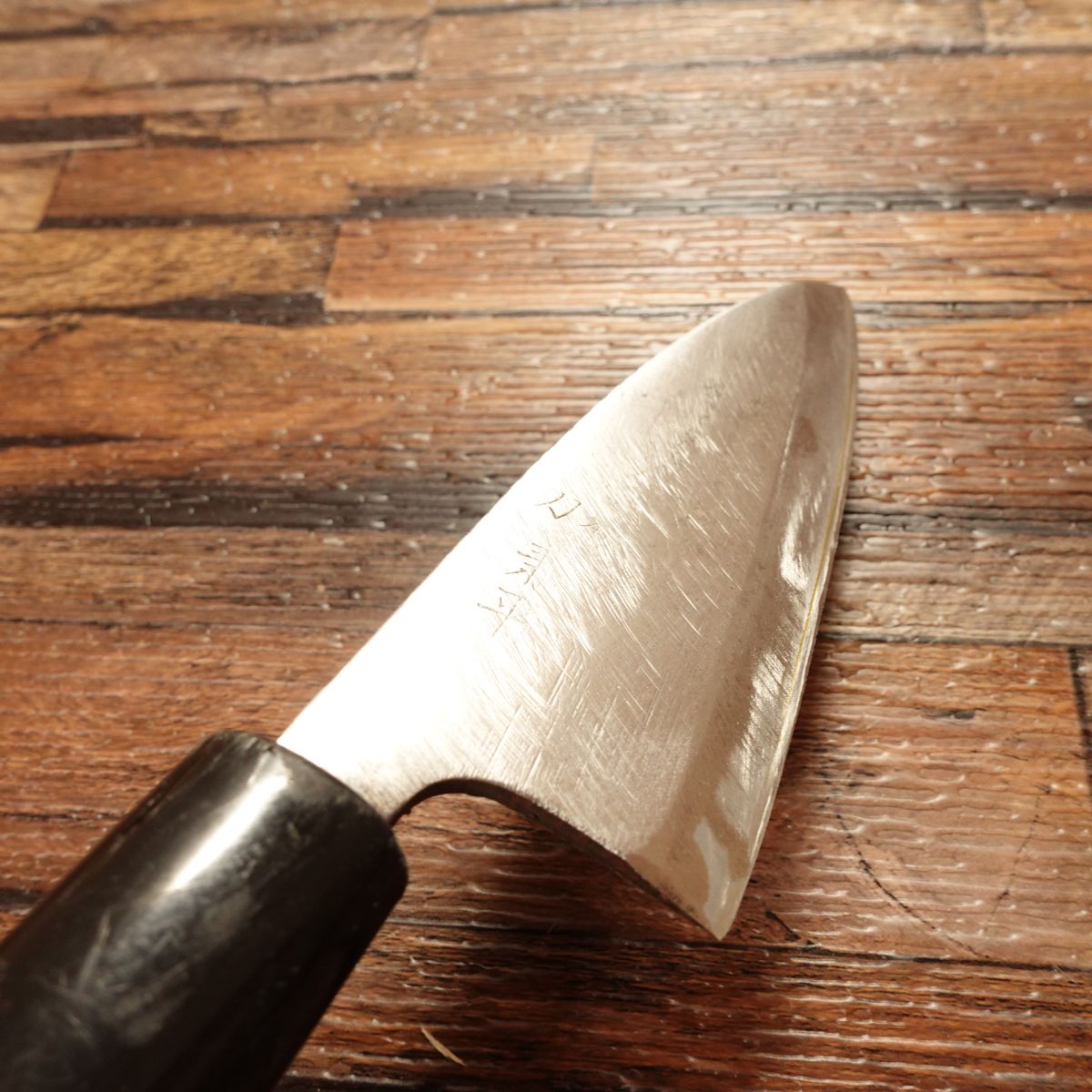 Kanehira Aji Cutter Knife, Sharpened, Small Deba Knife, Hagane Steel, 105mm