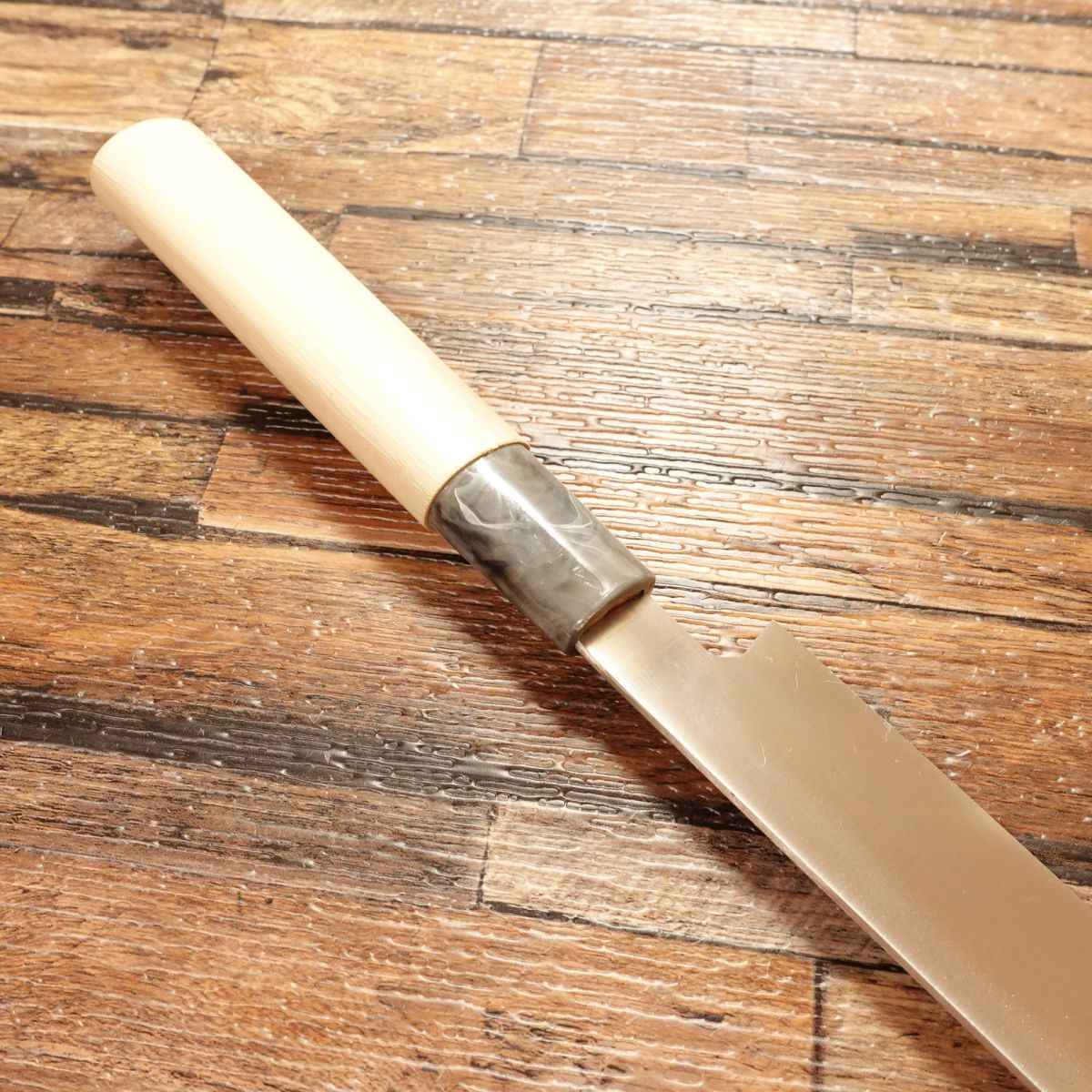 Seki Magoroku Yanagiba Knife, Sharpened, Ginju Series, Sashimi Knife, EDGE ST, Marble Handle, Minimal Signs of Use, 185mm