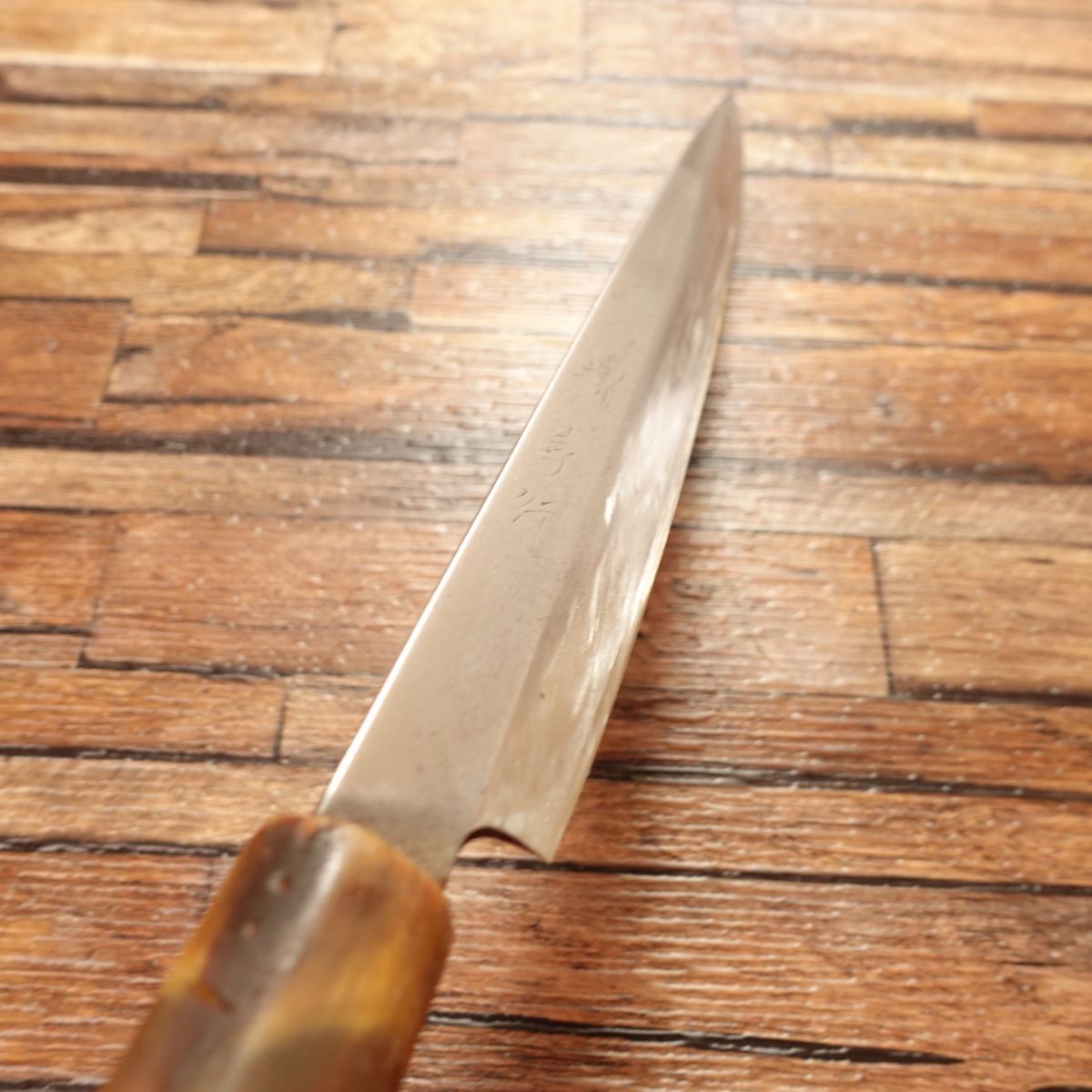 Sakai Takayuki(堺孝行)Yanagiba Knife, Sharpened, White Buffalo Handle, Sashimi Knife