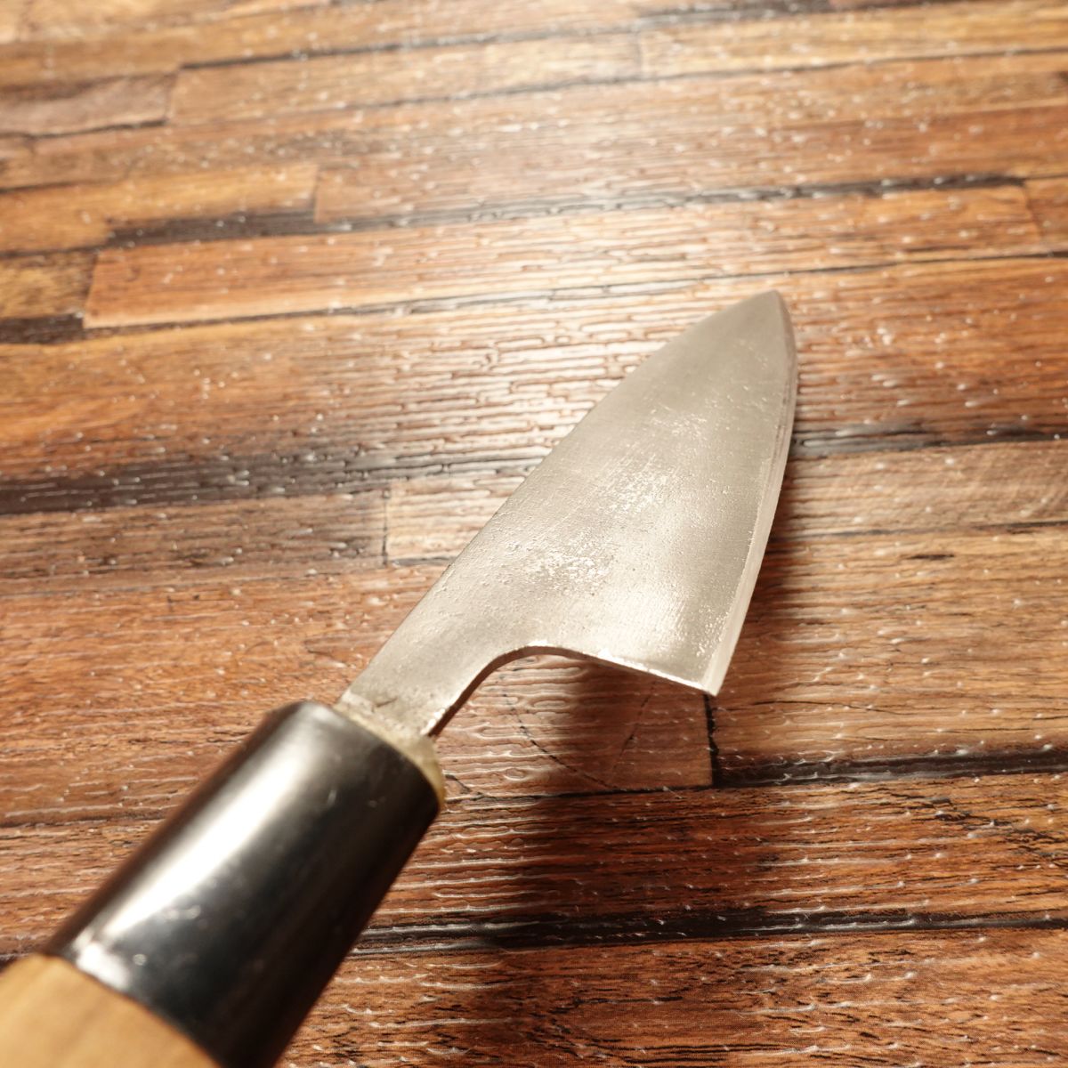 Thin Aji Knife, Sharpened, Deba Knife, Single-Bevel, 100mm