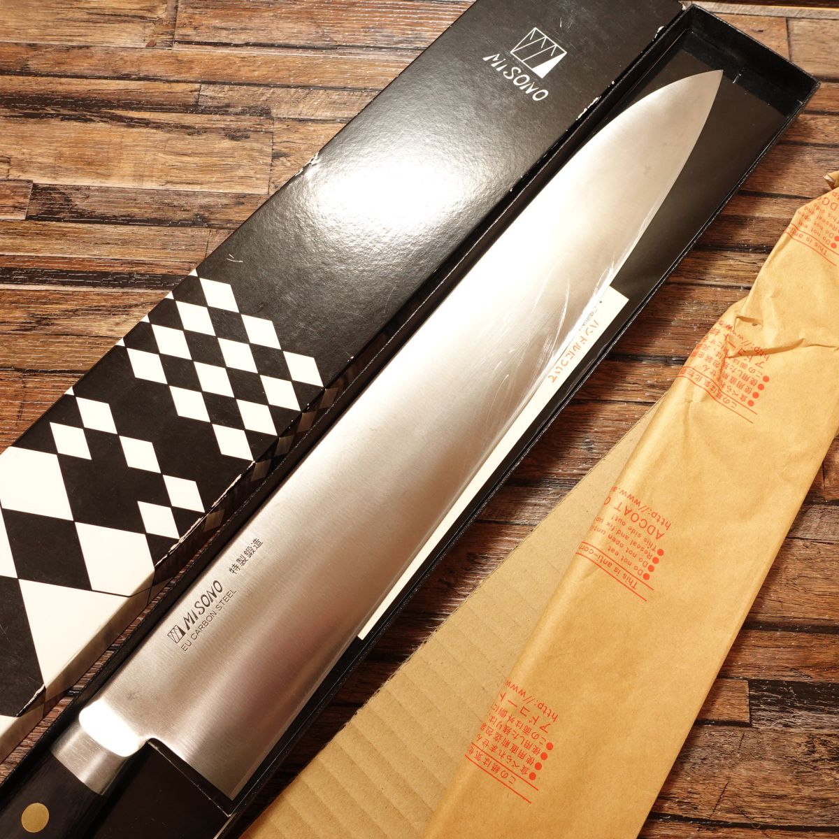 Misono Gyuto Knife, Sharpened, 370mm, Chef’s Knife, All-Purpose Knife, Special Forged EU Carbon Steel, With Original Box