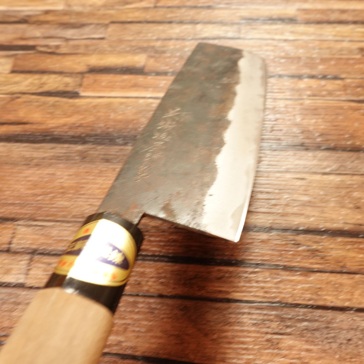 Kanekajiya Nakiri Knife, Sharpened, Black Forged, Nakiri, True Steel Forged, Thin Blade