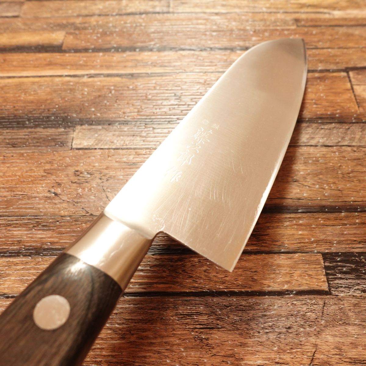 Tojiro Santoku Knife, Sharpened, Ginsan Clad, All-Purpose Knife, Good Design Award Seal, Nearly Unused