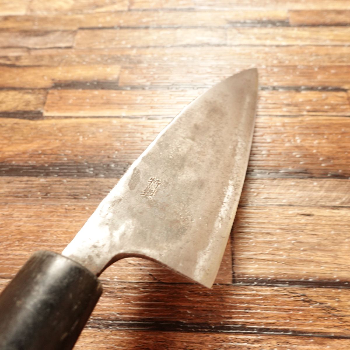 Kuro-Uchi Japanese Santoku Knife, Sharpened, Wa-Gyuto Special, 150mm