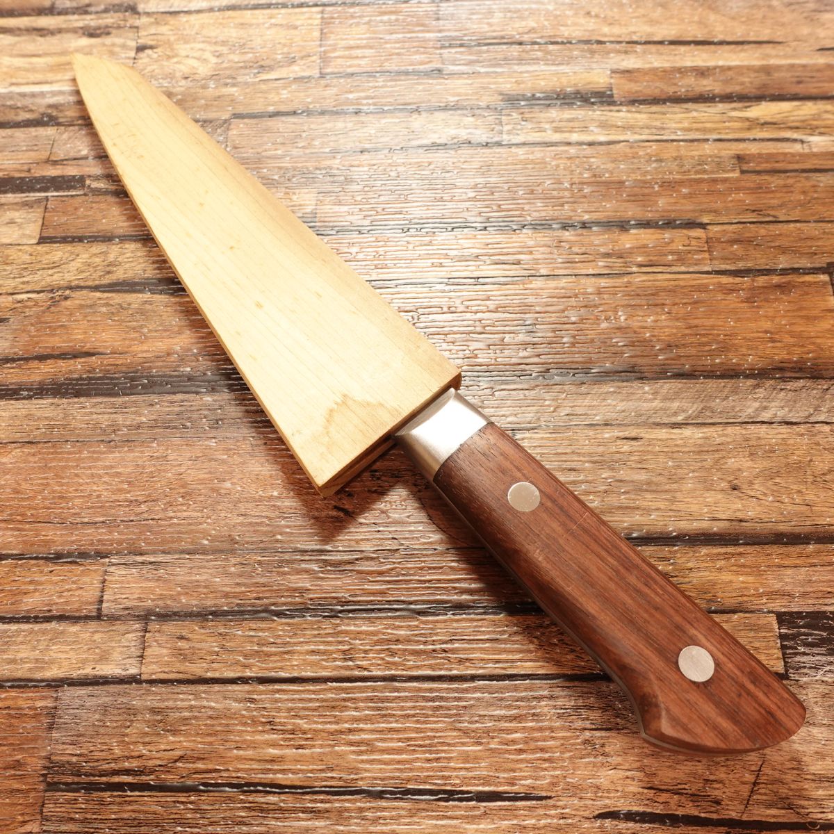 Sakai Toji Honesuki Knife, Sharpened, Masashige Make, Nearly Single-Beveled (9:1), With Wooden Sheath