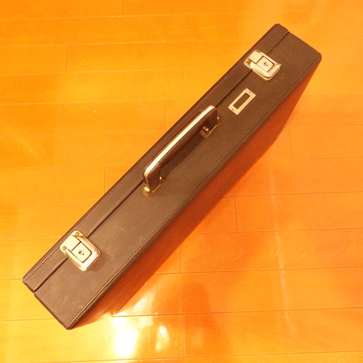 Hard Case for Kitchen Knives, Black, Large, Knife Storage Case, Bag, Leather