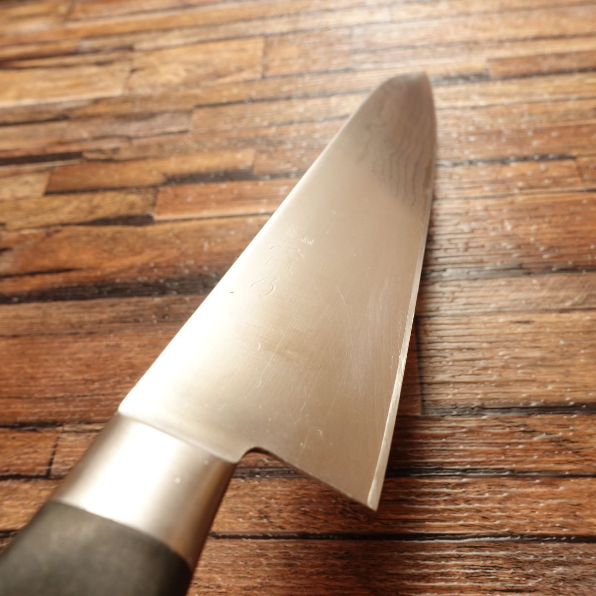 Kasumino Gyuto Knife, Sharpened, Damascus Chef's Knife, Kasumi Nagashi Style, All-Purpose Knife