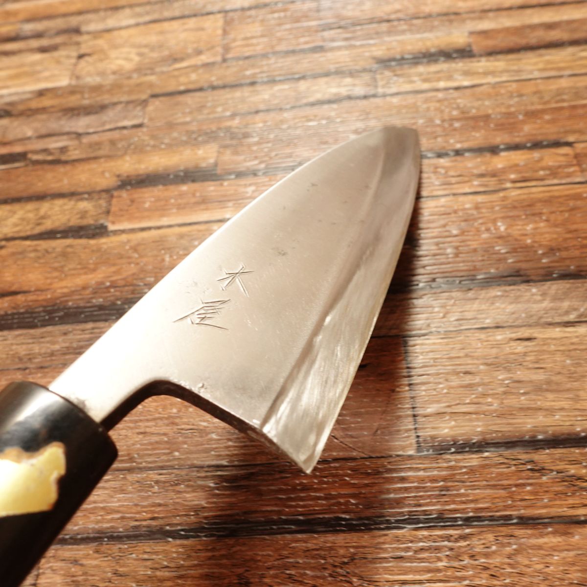 Kiya(木屋)Deba Knife, Sharpened, Hagane Steel, Lightly Used, 155mm