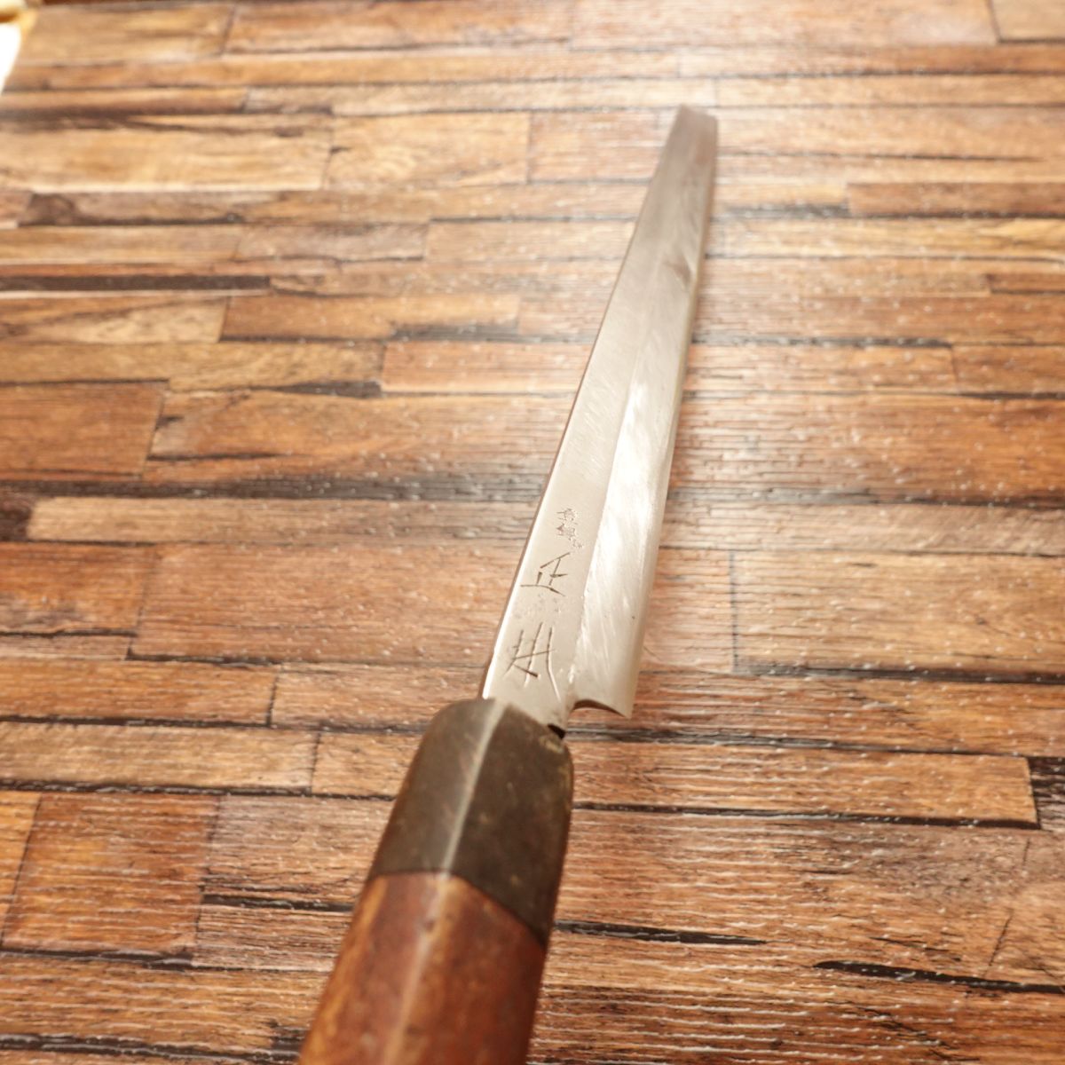 Masamoto(正本)Tako-Hiki Knife, Sharpened, Water Buffalo Handle, Sashimi Knife, Octopus Cutter, 310mm