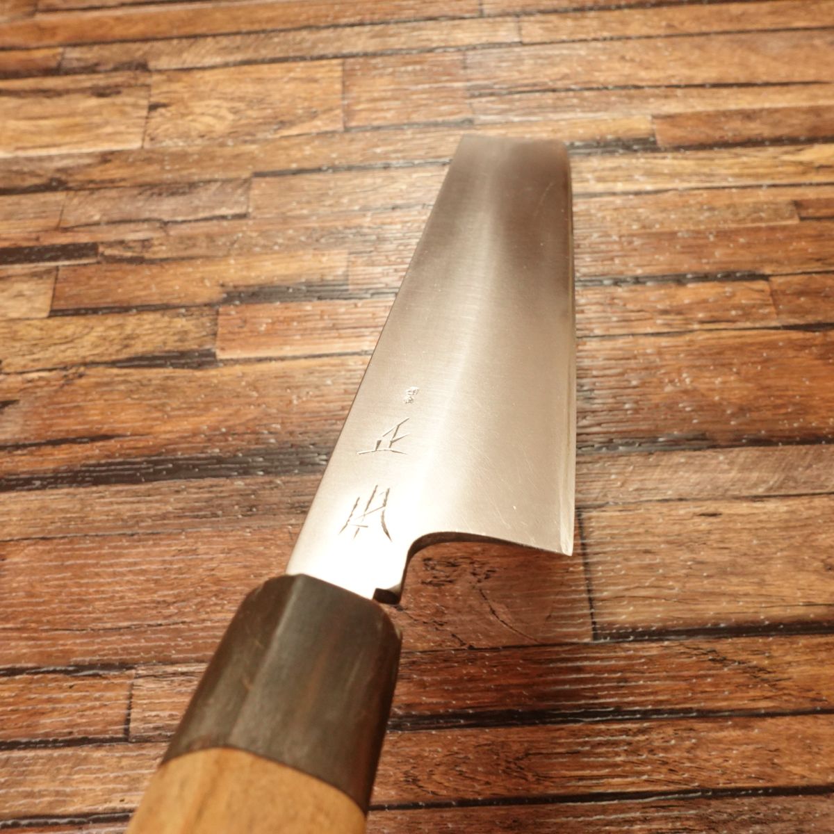 Masamoto(正本)Usuba Knife, Sharpened, Water Buffalo Handle, Single-Bevel, Nakiri, Lightly Used, 210mm