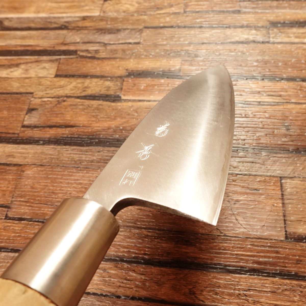 Kikuhide Deba Knife, Sharpened, Special Edition, Hagane Steel, Lightly Used, 150mm