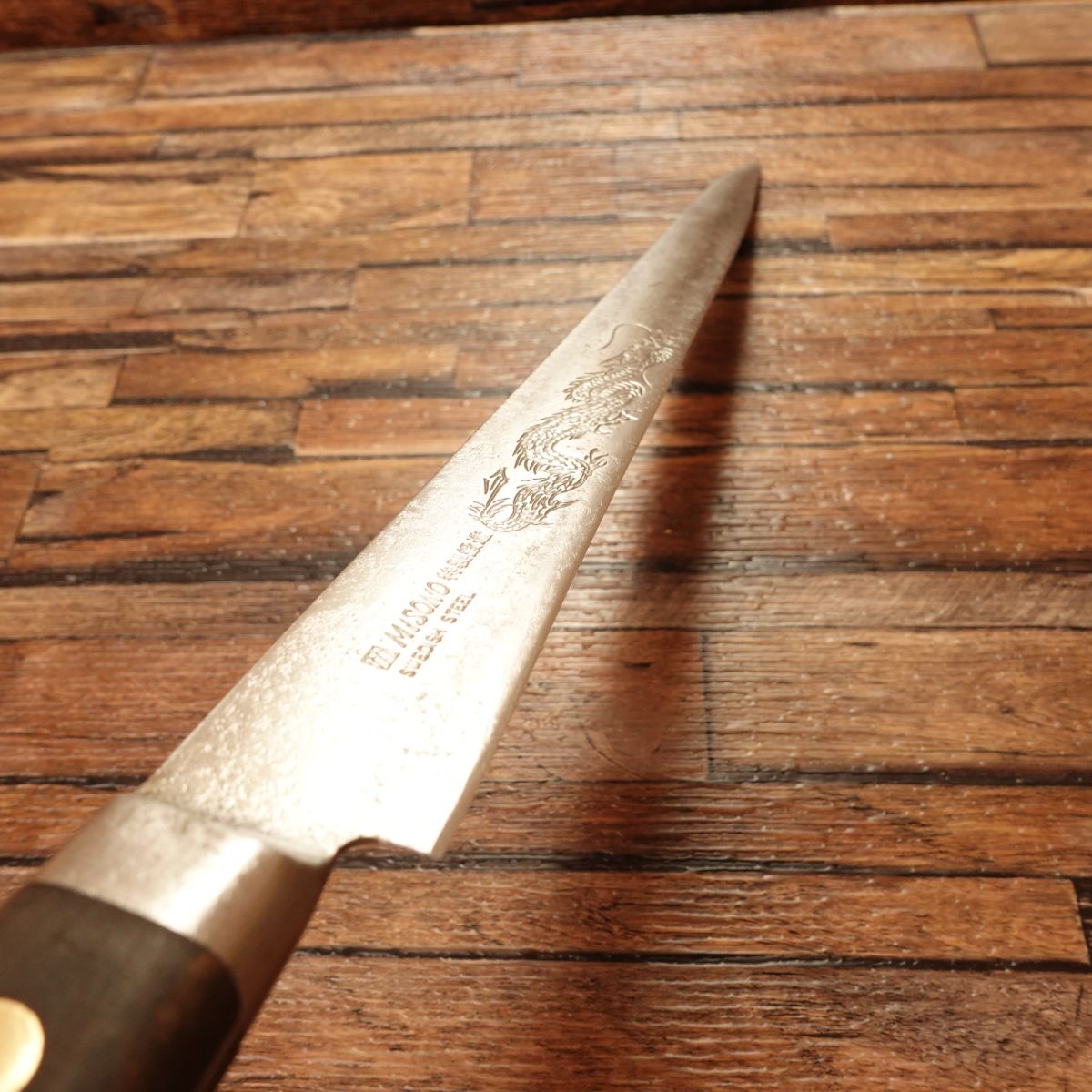 Misono Sujihiki Knife, Sharpened, Dragon Series, Sujihiki, Swedish Steel, Special Forged, 295mm