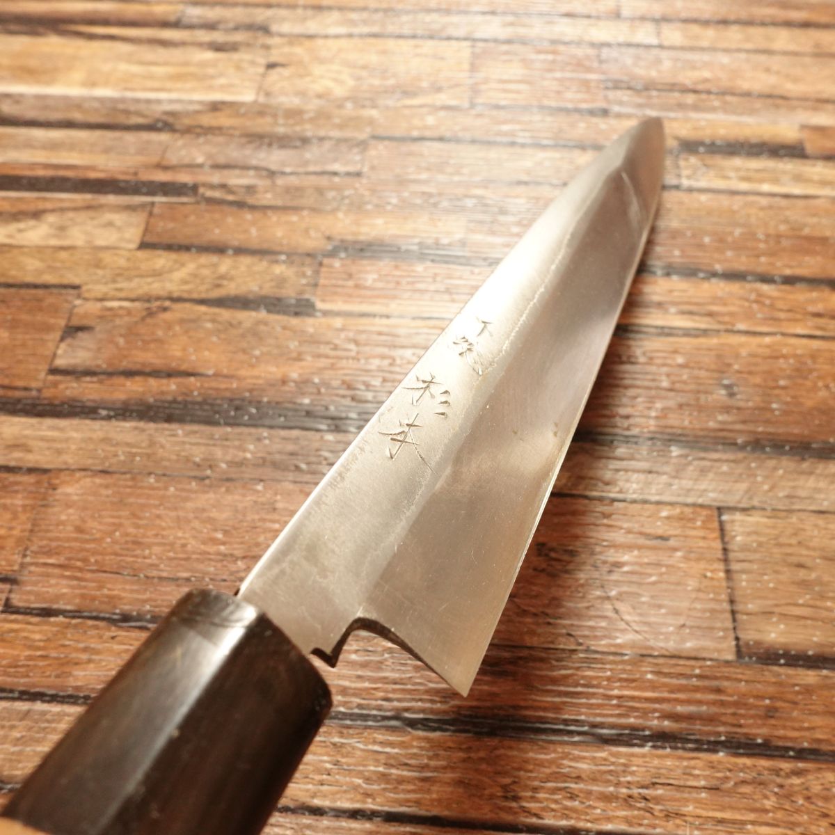 Sugimoto(杉本)Yanagiba Knife, Sharpened, Water Buffalo Handle, Sashimi Knife, Shimousa, Hagane Steel, 240mm