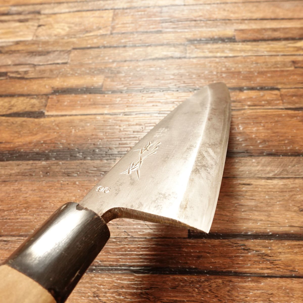 Sugimoto(杉本)Deba Knife, Sharpened, Water Buffalo Handle, Tokyo Sugimoto No.96, Hagane Steel, 155mm