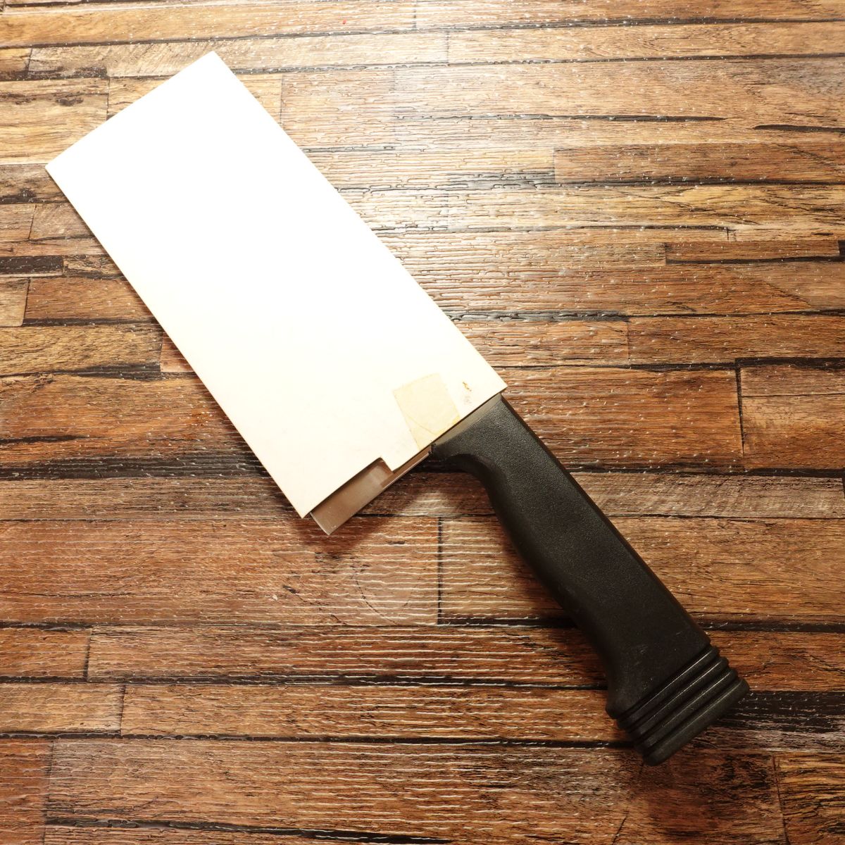 Special Steel Chinese Cleaver, Sharpened, Stainless Steel, Made in China, With Thick Paper Cover, 180mm