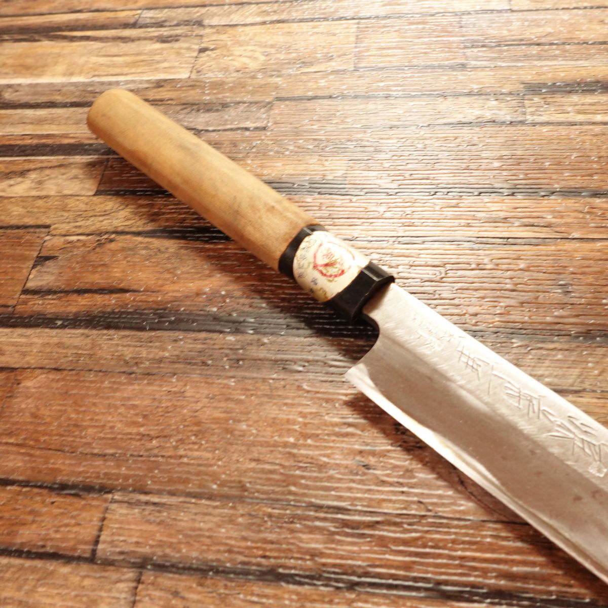 Minamoto Kikushige Yanagiba Knife, Sharpened, Sashimi Knife, Sakai, Finest Forged, With Seal, 240mm