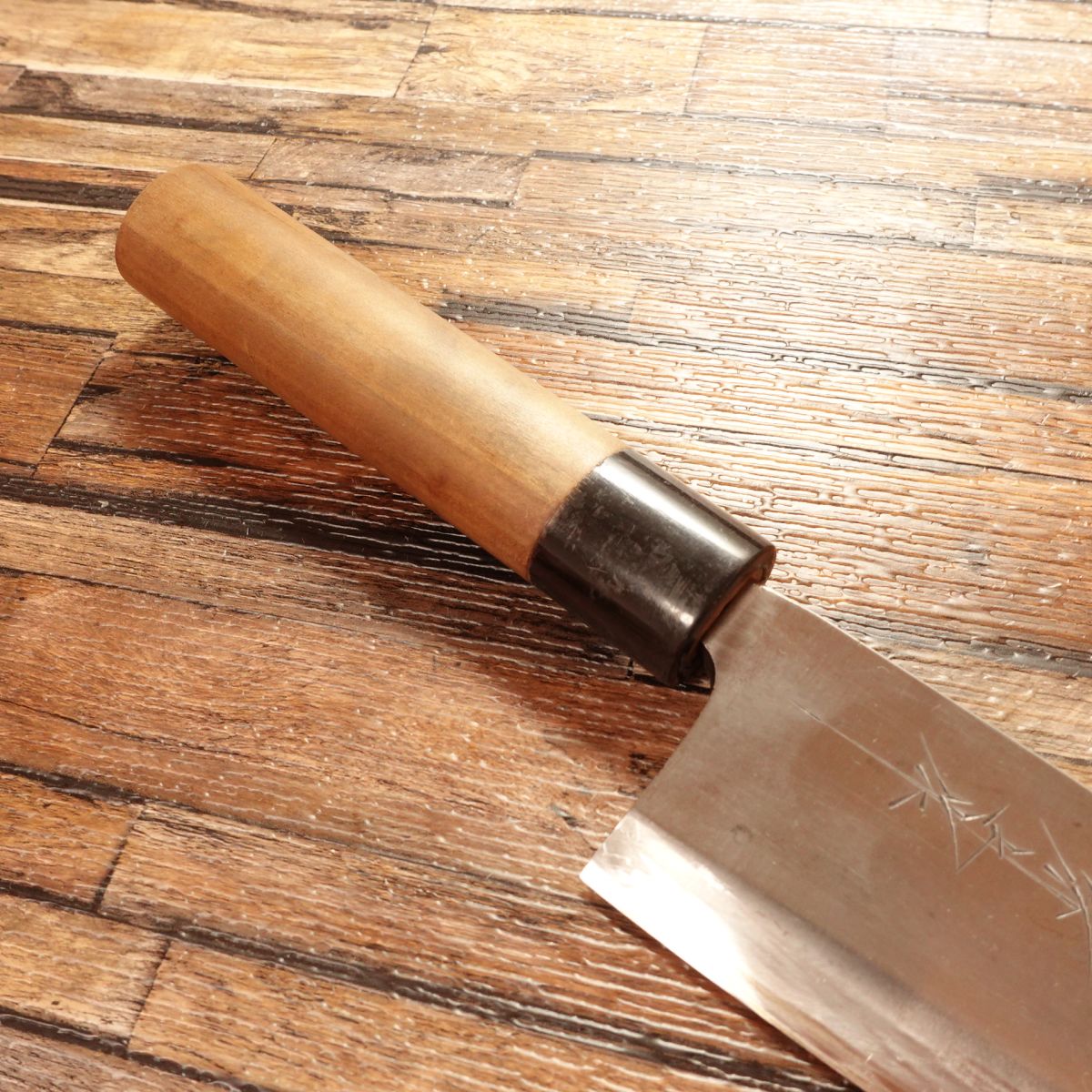 Sakai Takayuki Deba Knife, Sharpened, Water Buffalo Handle, Well-Maintained, Superior Grade, 180mm