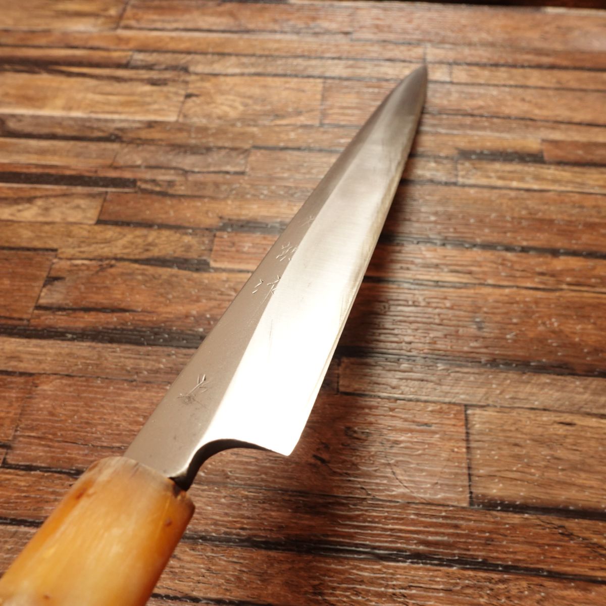 Tomotsuru Yanagiba Knife, Sharpened, White Water Buffalo Handle, Sashimi Knife, Well Maintained, 290mm