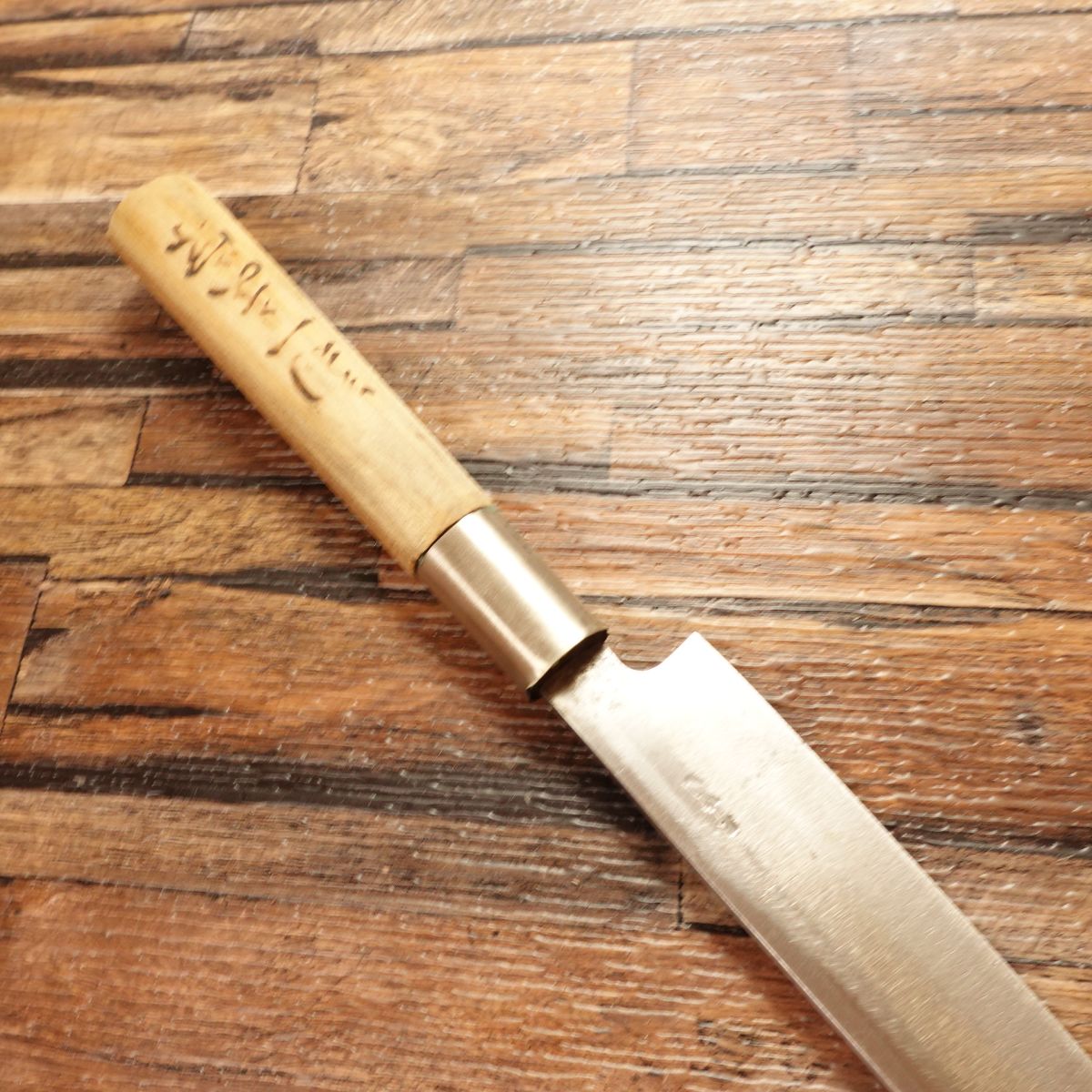 Kikuichimonji Yanagiba Knife, Sharpened, Sashimi Knife, Light Use, 205mm