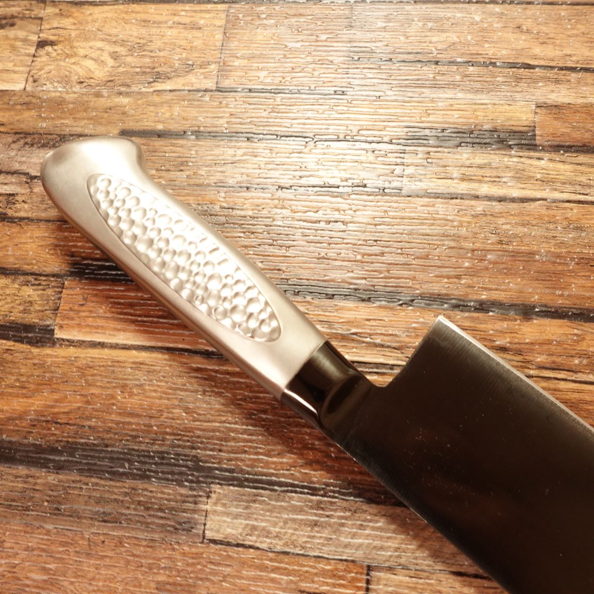 Munekage Nakiri Knife, Sharpened, Titanium-Coated, Stainless Steel, Molybdenum Vanadium, Black Finish, 160mm