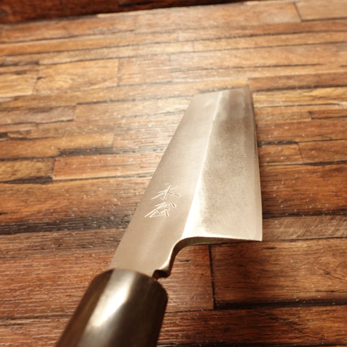 Kiya Usuba Knife, Sharpened, Water Buffalo Handle, Single Bevel, Vegetable Knife, Lightly Used, 200mm
