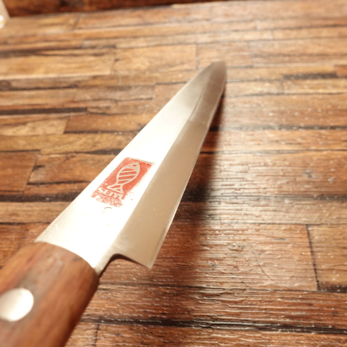 Seki Magoroku Yanagiba Knife, Sharpened, SEIYU KAI, Sashimi Knife, Stainless Steel, Handle Seal, 240mm