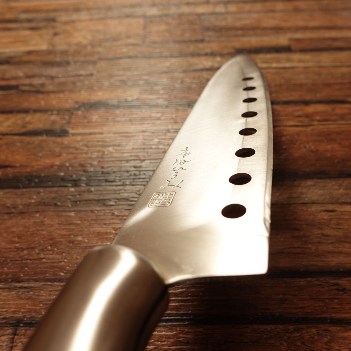 Ichida Hiromi Gyuto Knife, Sharpened, Dimpled Blade, Stainless Steel, All-Purpose Knife, 200mm