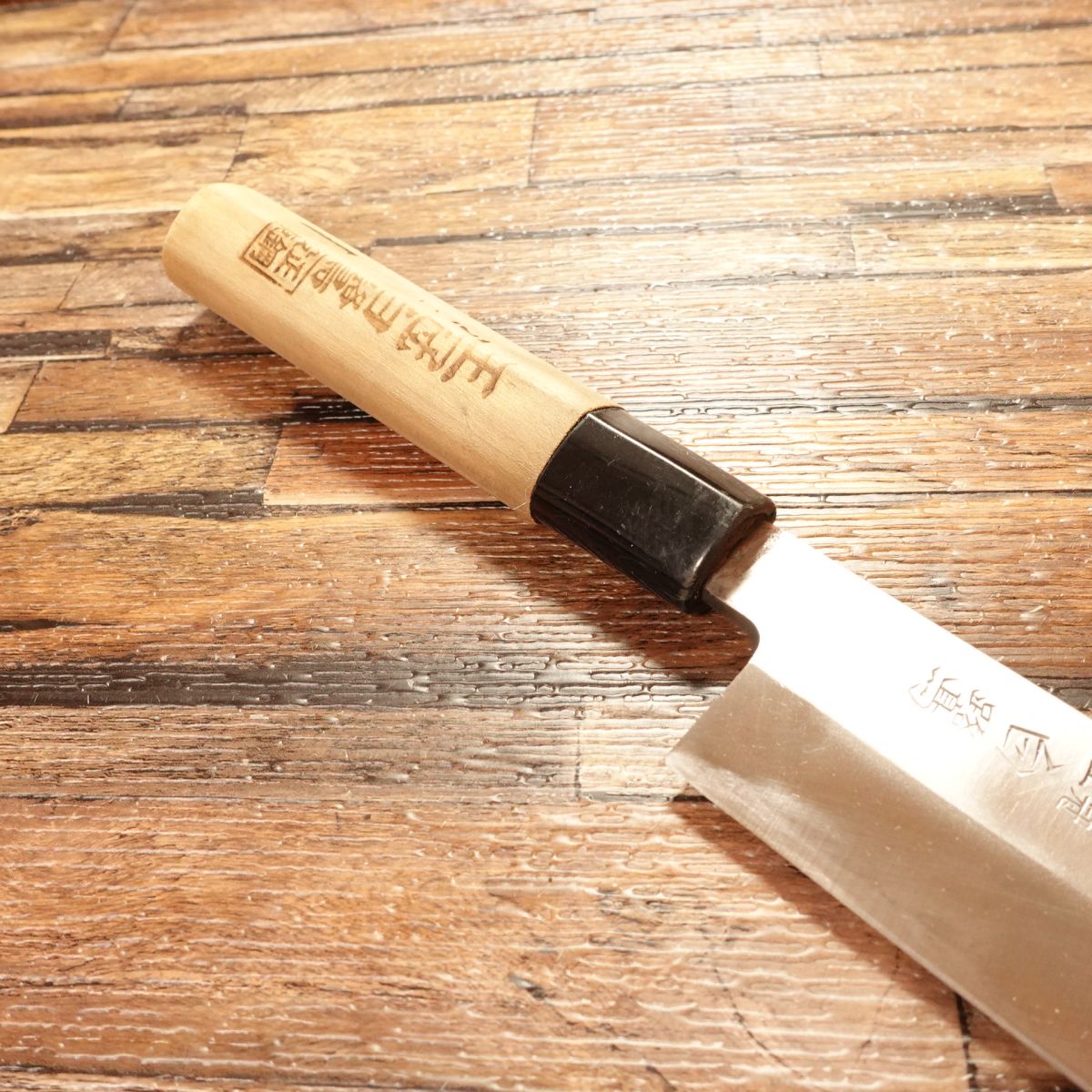 Shirasagi Usuba Knife, Sharpened, Single Bevel, Crown Mark, Forged Steel, Nakiri, 165mm