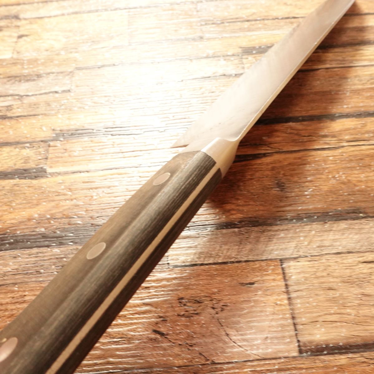 Minamoto Masatsugu Santoku Knife, Sharpened, Molybdenum Stainless Steel, All-Purpose Knife, 180mm