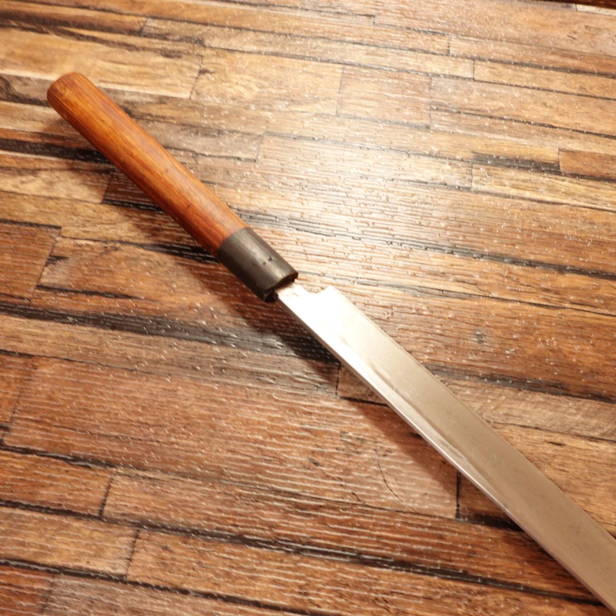 Aritsugu Tako-Hiki Knife, Sharpened, Water Buffalo Handle, Special Make, Slim Octopus Sashimi Knife, 310mm