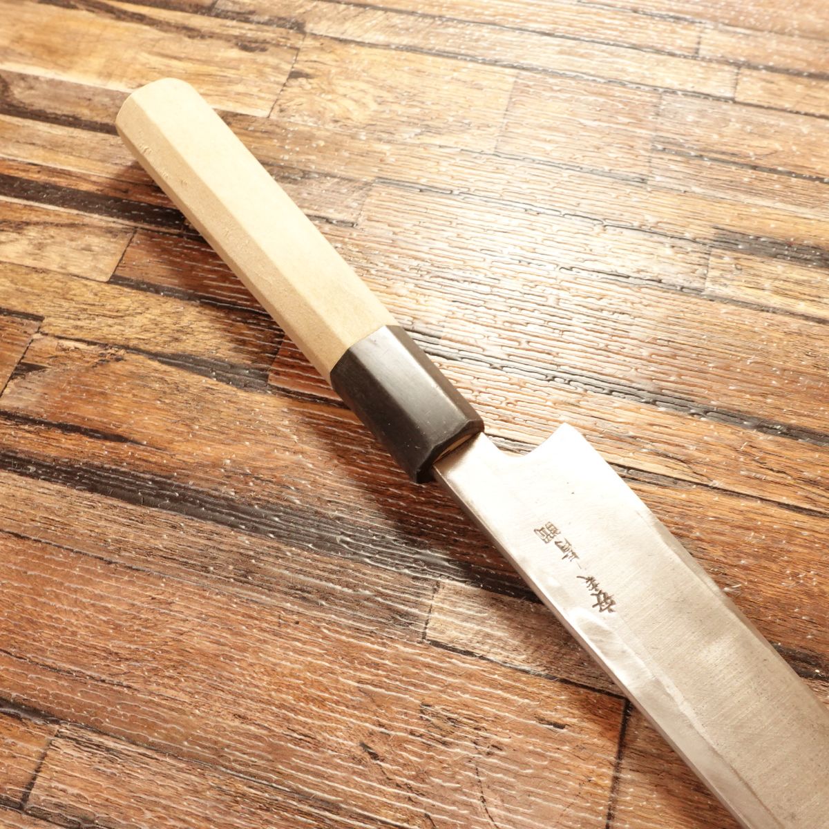 Miyano Yanagiba Knife, Sharpened, Yasuki Blue Steel, Octagonal Buffalo Horn Handle, Minimal Use, 265mm