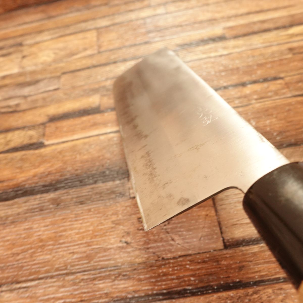 Katsuhiro Nakiri Knife, Sharpened, Double Bevel, Hagane, Echigo Katsuhiro, 160mm