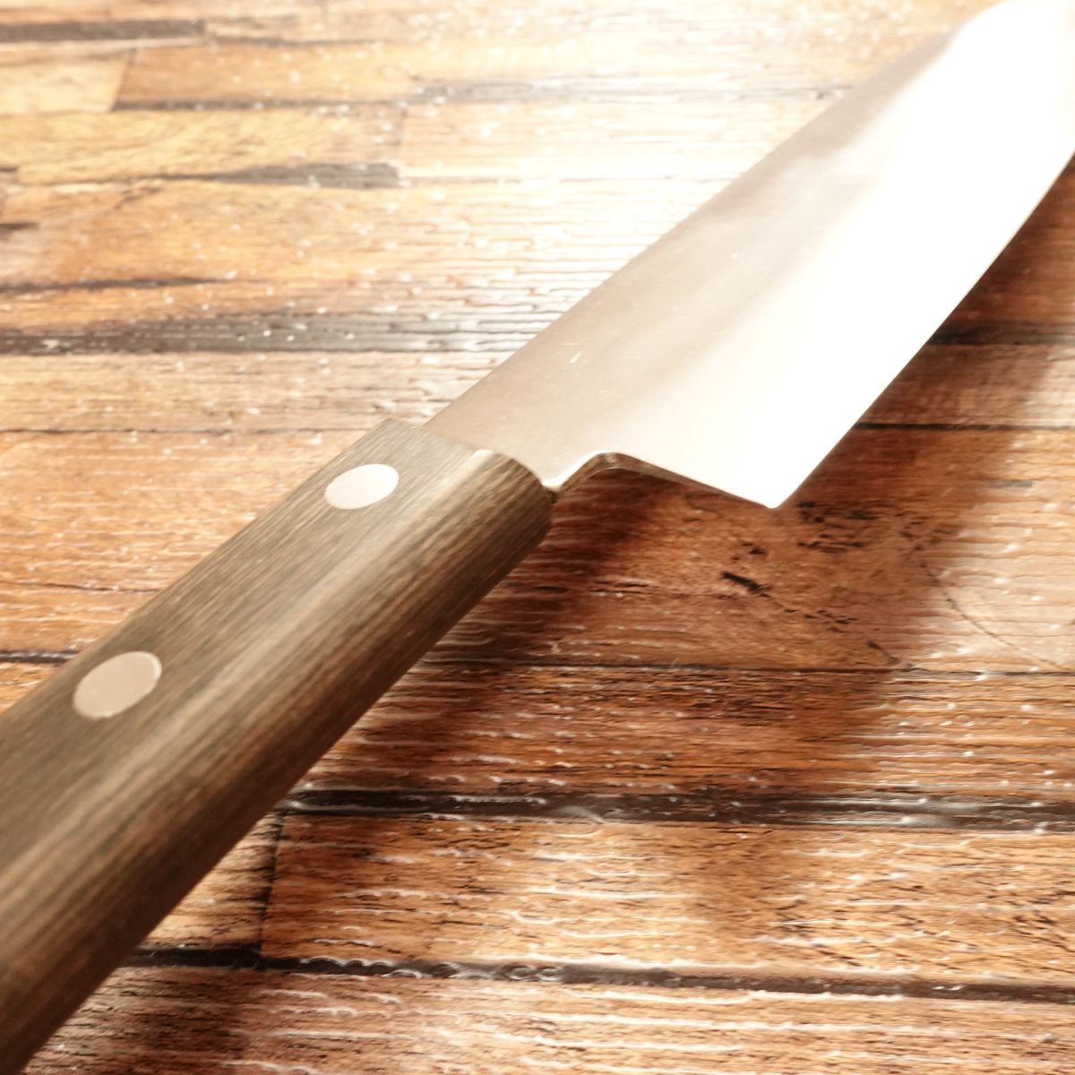 Kikuichi Santoku Knife, Sharpened, Nara Kikuichi-Made, All-Purpose Knife, Warikomi, Minimal Use, Excellent Condition, 165mm