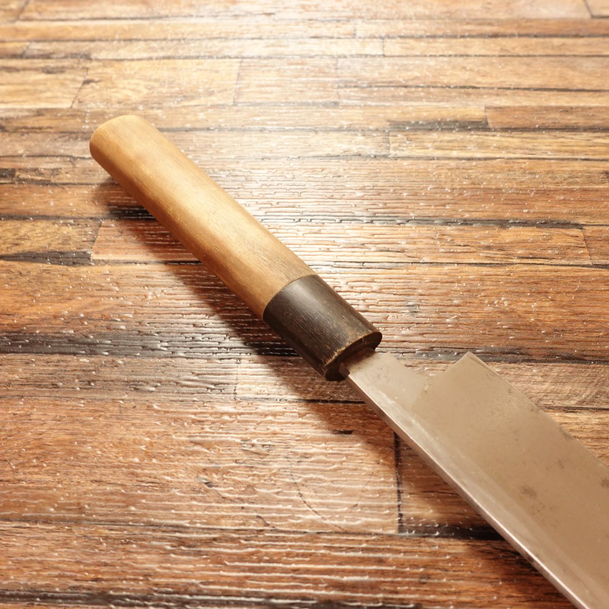 Shojiki Kama-Usuba Knife, Sharpened, Water Buffalo Handle, Single Bevel, Nakiri Style, Made by Shojiki, 165mm