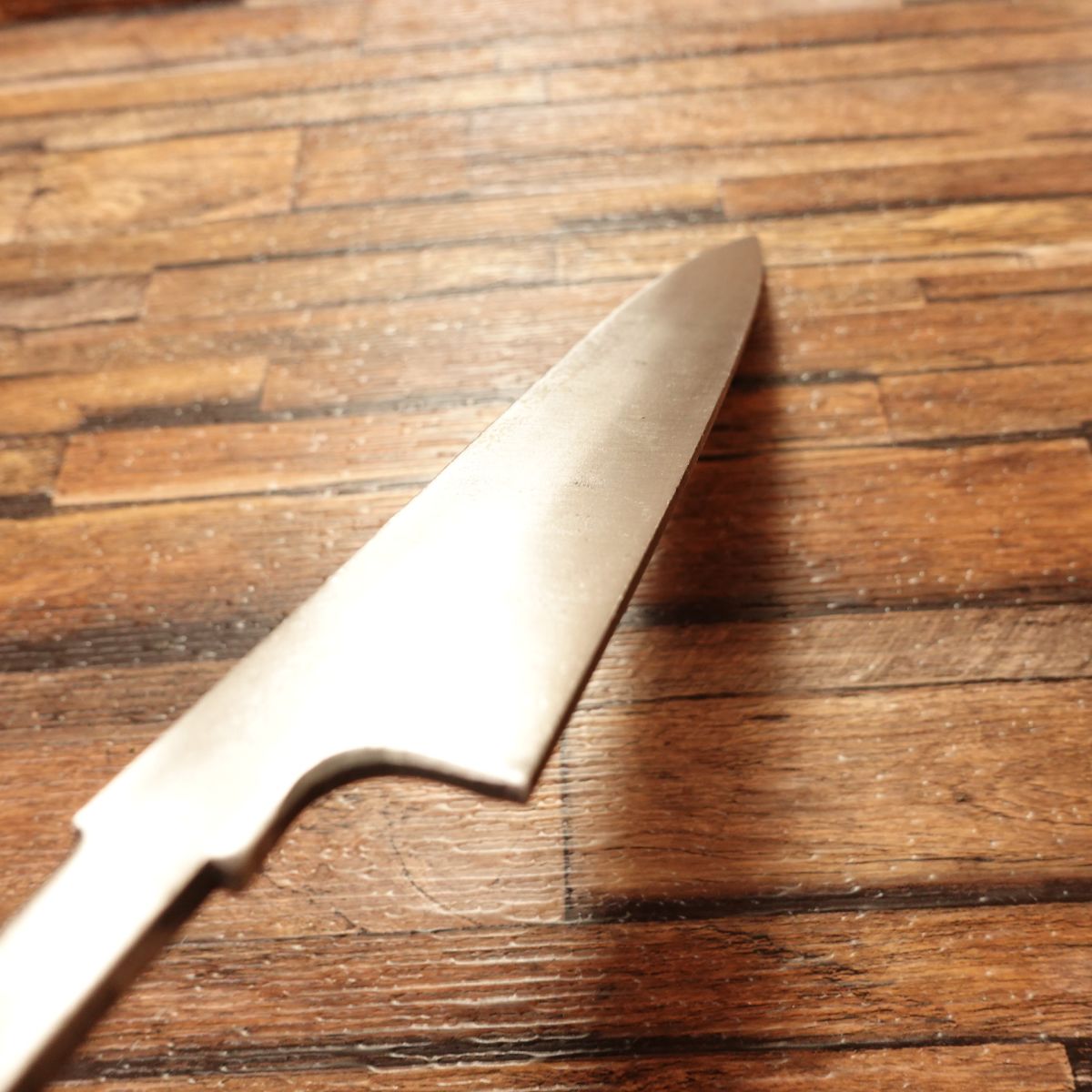 Yanagiba Knife, Unsharpened, Blacksmith-Made, Deadstock, DIY Blade-Ready Sashimi Knife, No Edge, Unused, 215mm