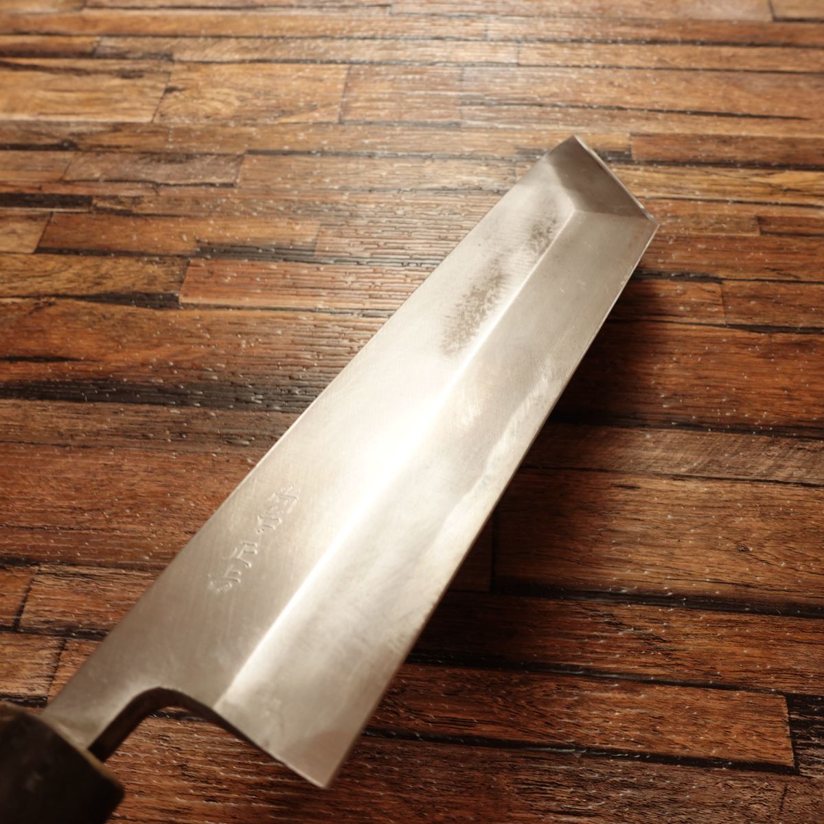 Syoudai Masayoshi Unagi Knife, Water Buffalo Handle, Eel Filleting Knife, With Wooden Saya, 250mm