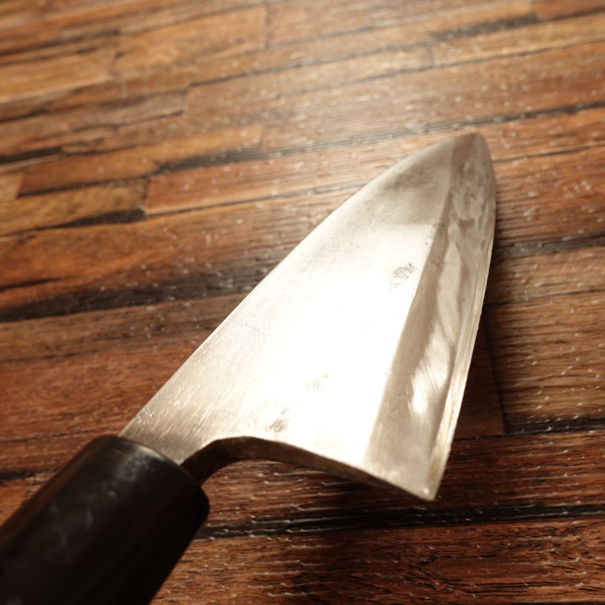 Special Deba Knife, Sharpened, “Signature Lost,” Hagane, Single‑Bevel, 150 mm