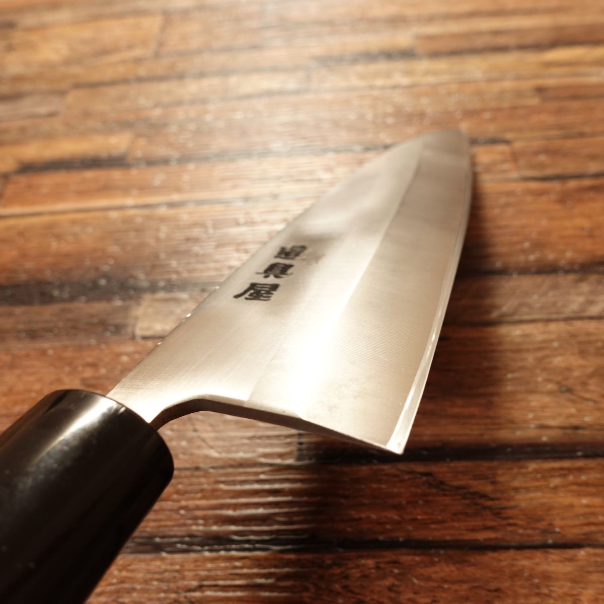 Douguya Ai‑Deba Knife, Sharpened, Stainless Steel, Thin Deba, Funayuki, 155 mm