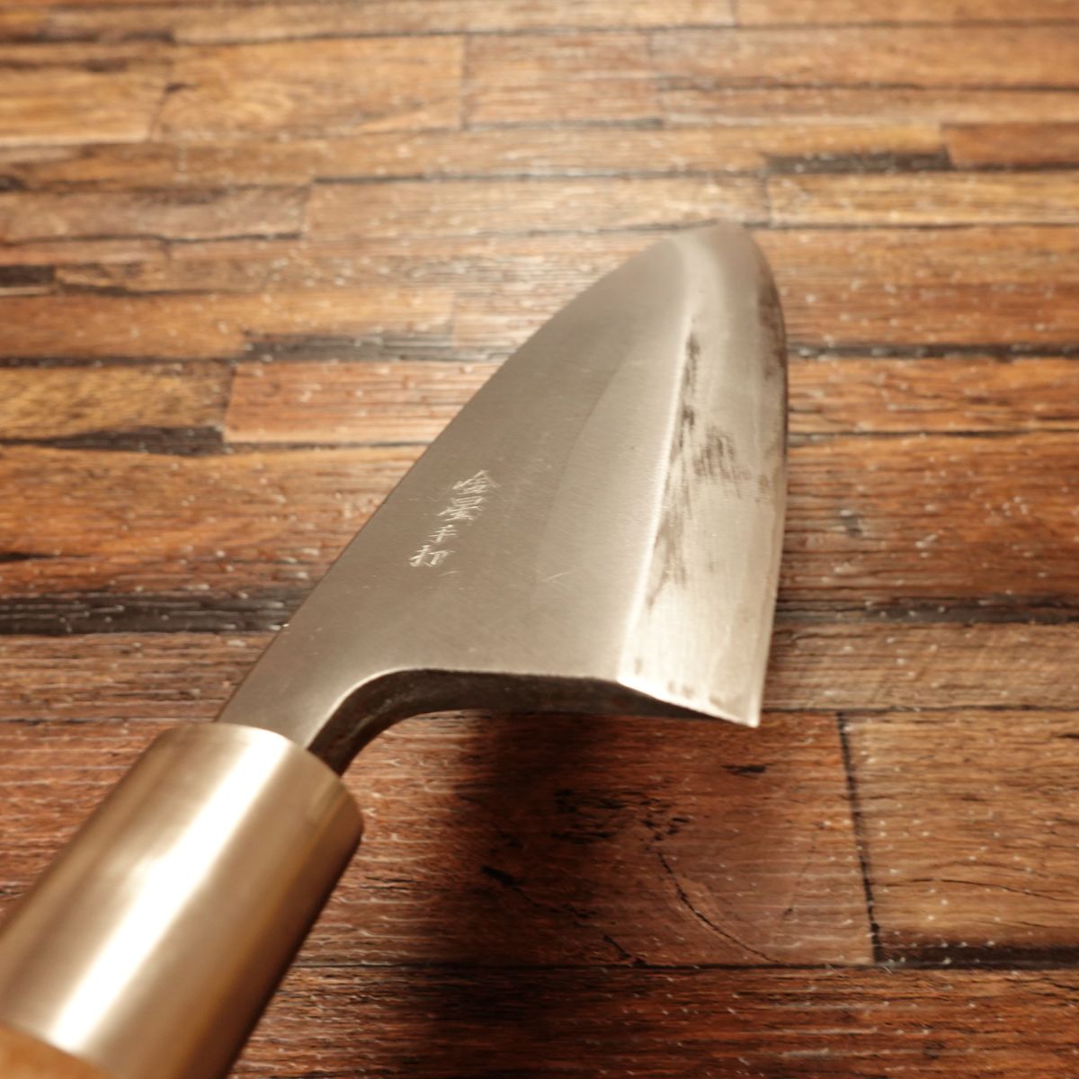 Kinboshi Deba Knife, Sharpened, Secret Forging, Kinboshi Work, 155mm