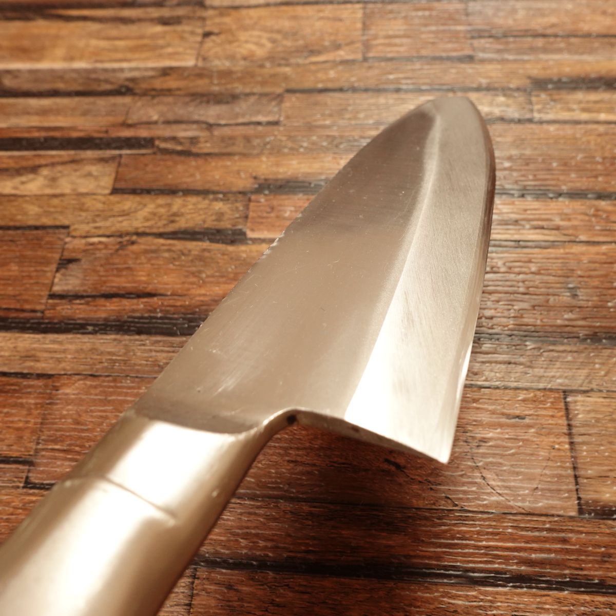 Tojiro-Pro Deba Knife, Sharpened, All Stainless, Asymmetric Handle, 185mm