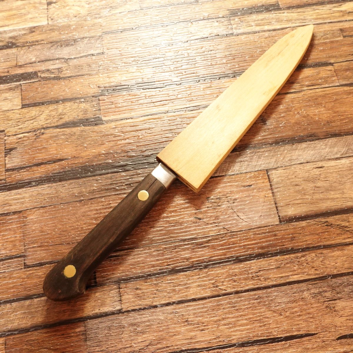 Misono Petty Knife, Sharpened, Swedish Steel, Wooden Saya, 125mm