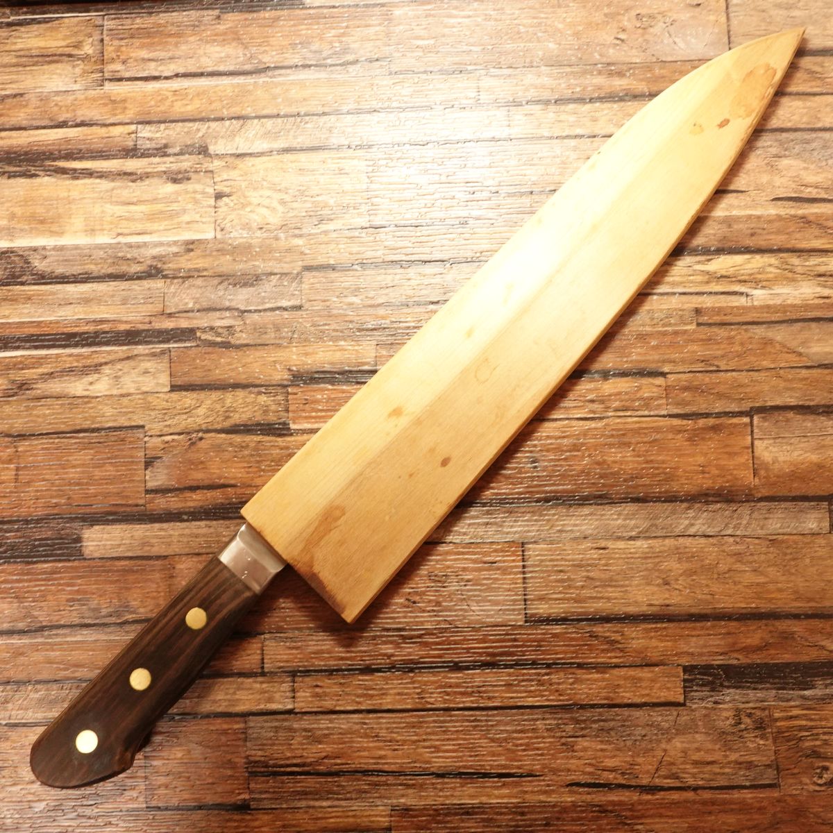 Misono Gyuto Knife, Sharpened, Misono, Stainless Steel, Wooden Saya, 295mm