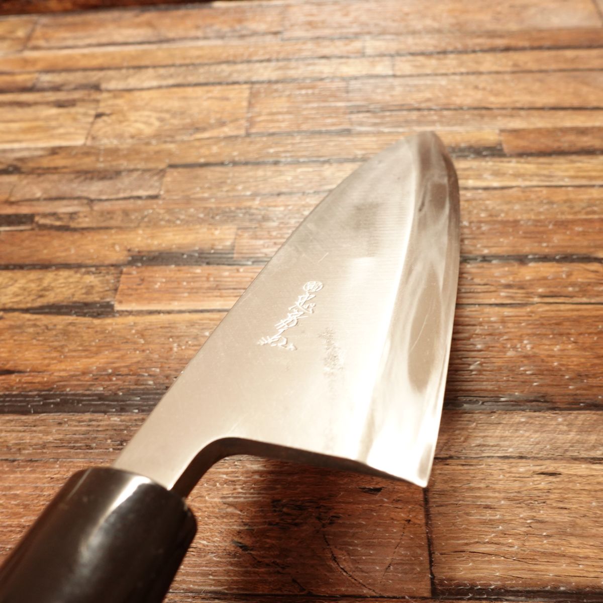 Tadafusa Deba Knife, Sharpened, Hagane Steel, Light Use, Handle Seal, 185mm